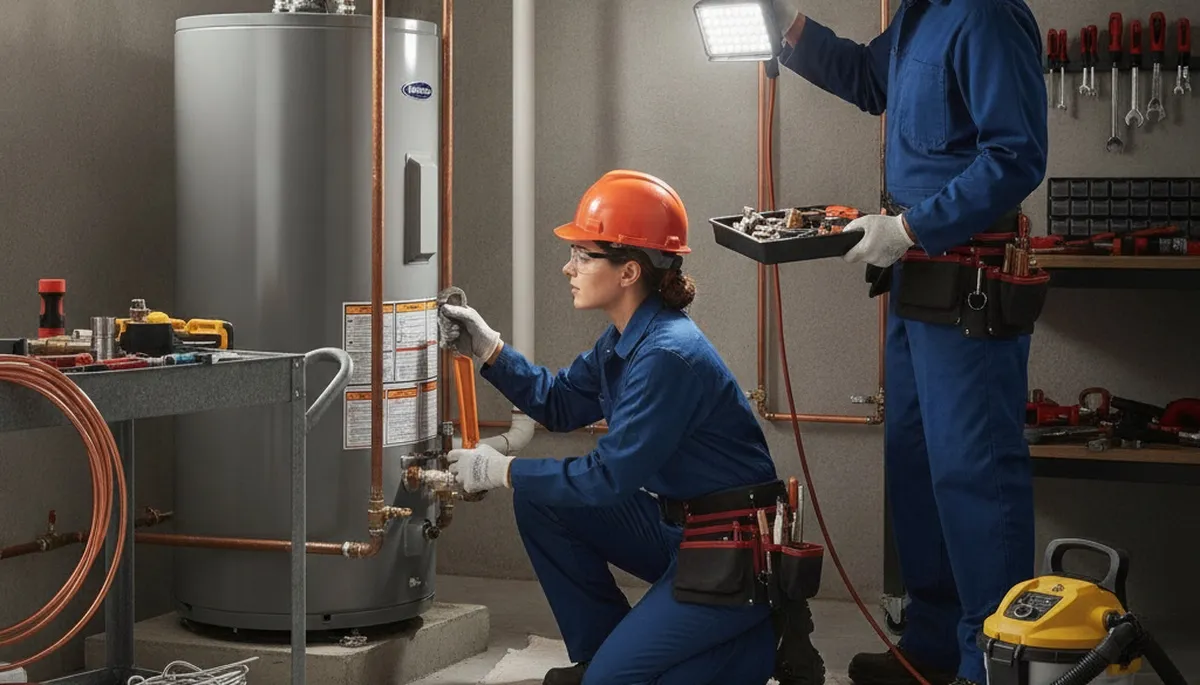 Savannah, GA plumber repairing a home pipe for fast, reliable plumbing service