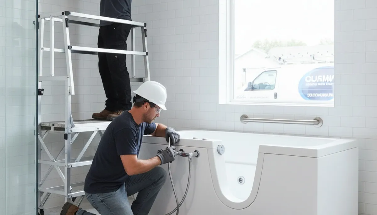 Walk-in tub installation for Savannah, GA homes by On Call Plumbers